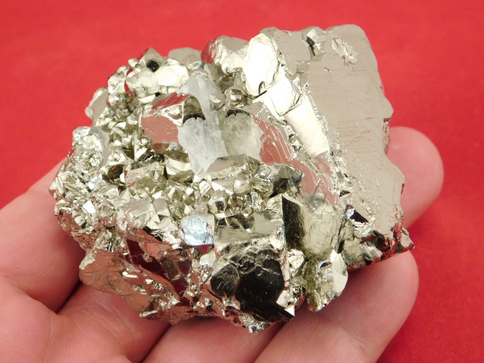 Larger! Nice and 100% Natural Pyrite CUBE Cluster Huanzala Mine Peru 326gr