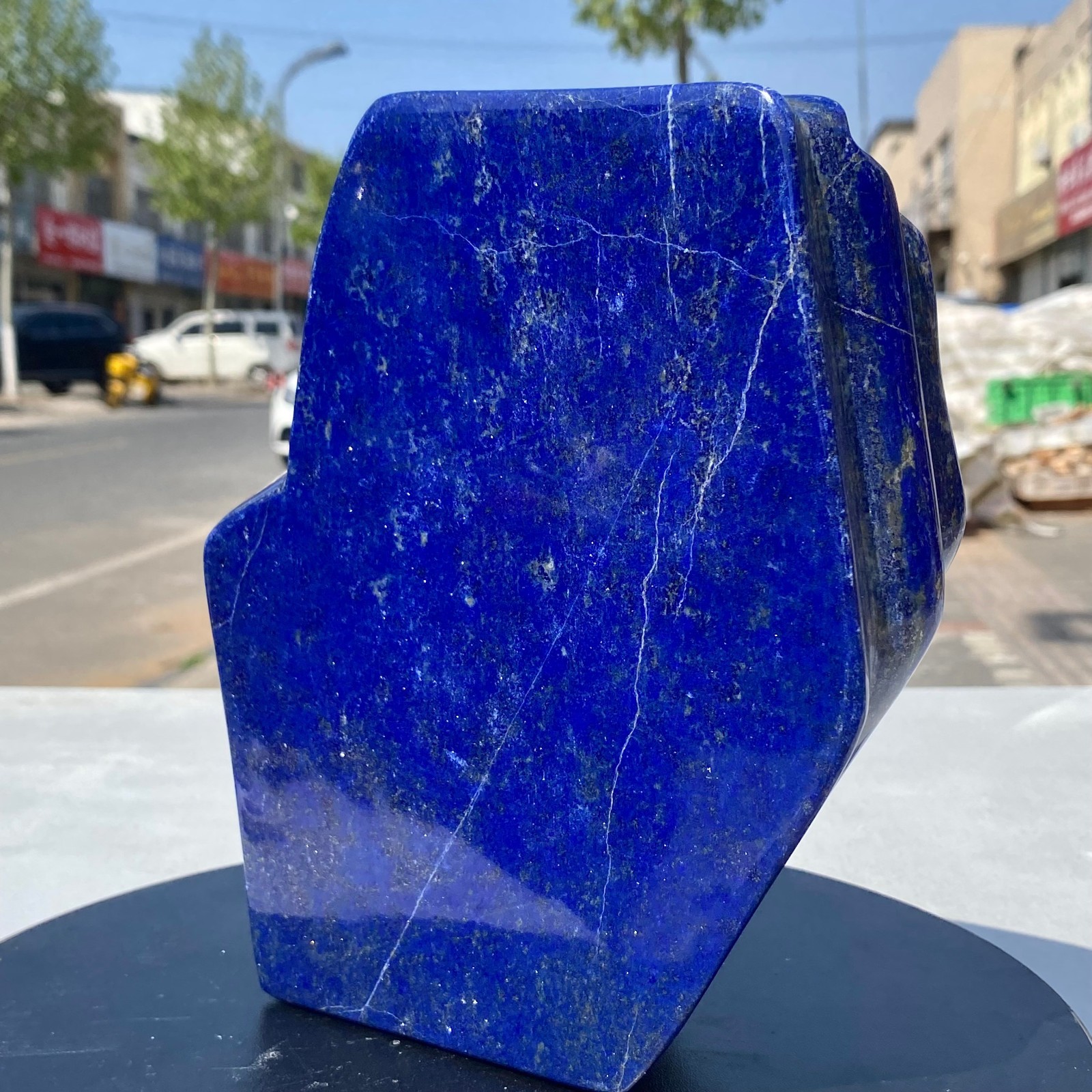 7.71LB Natural Stone Lapis Lazuli Freeform Polished Crystal Mineral Specimen
