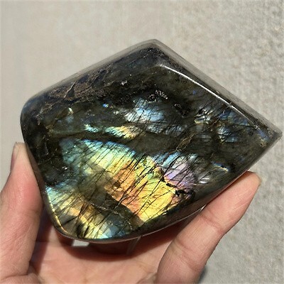 580g Natural Labradorite Quartz Crystal Spectrolite Mineral Reiki healing