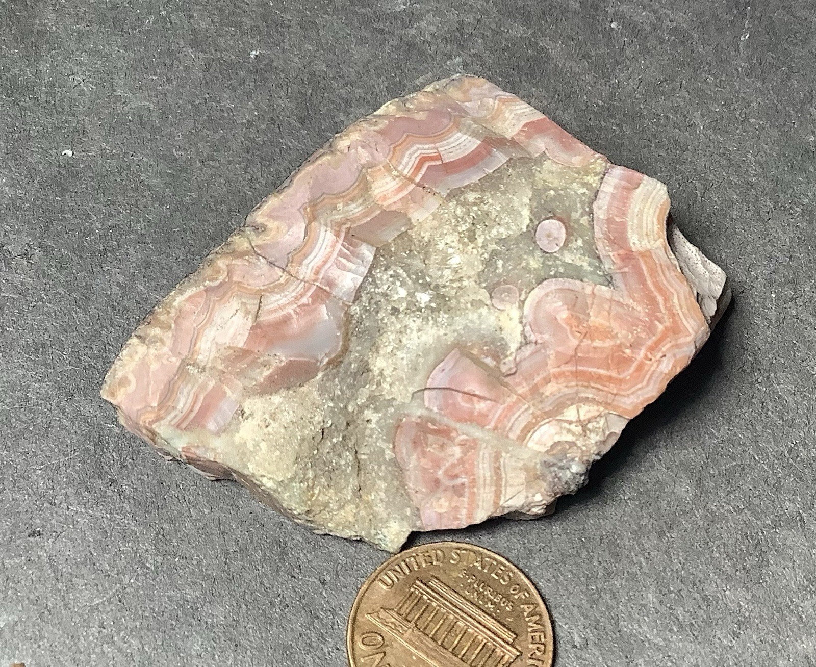 Inca Agate From Andes Mtns. Specimen Face Polish 30x40x15mm 2.0oz #542