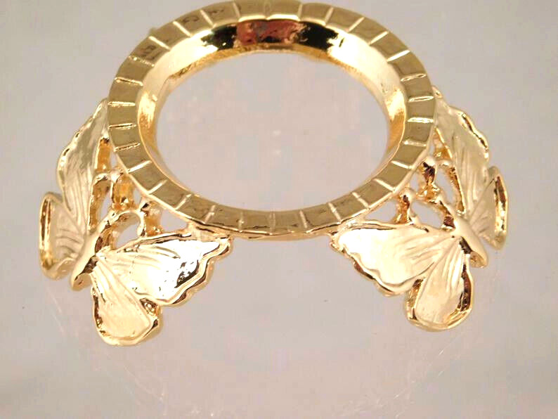 Sphere Display Stand BUTTERFLY Design Gold Color Small Size