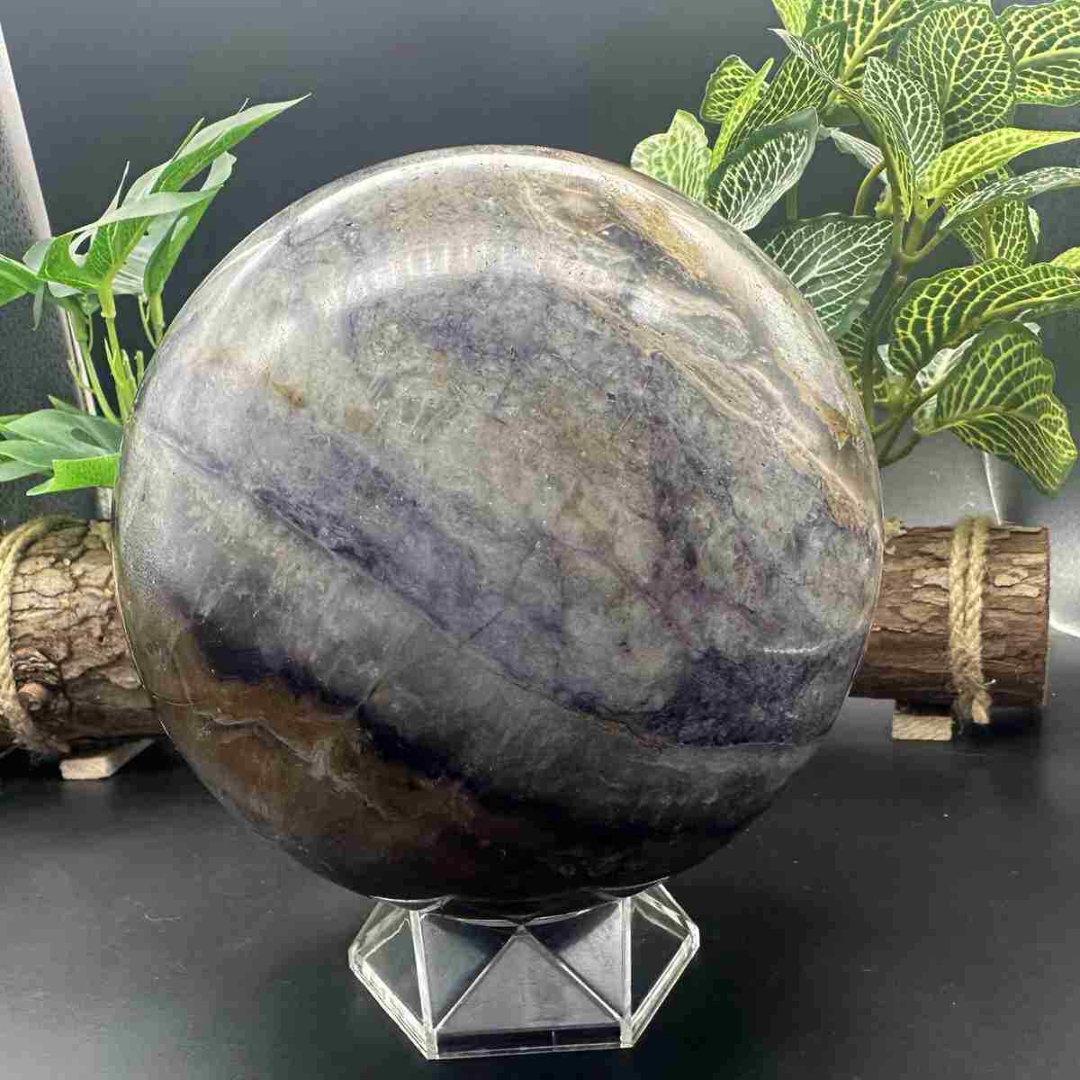 4460g Natural Fluorite Quartz Sphere Crystal Energy Ball Reiki Healing Gem