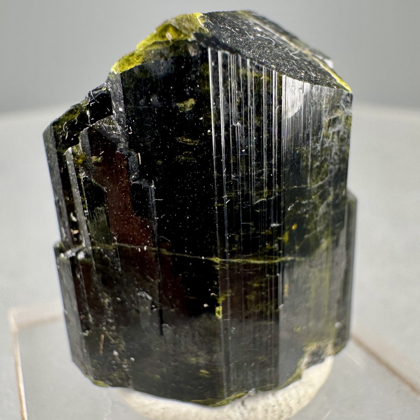 Fine Green Epidote Crystal: Saline Valley, Inyo County, California, USA