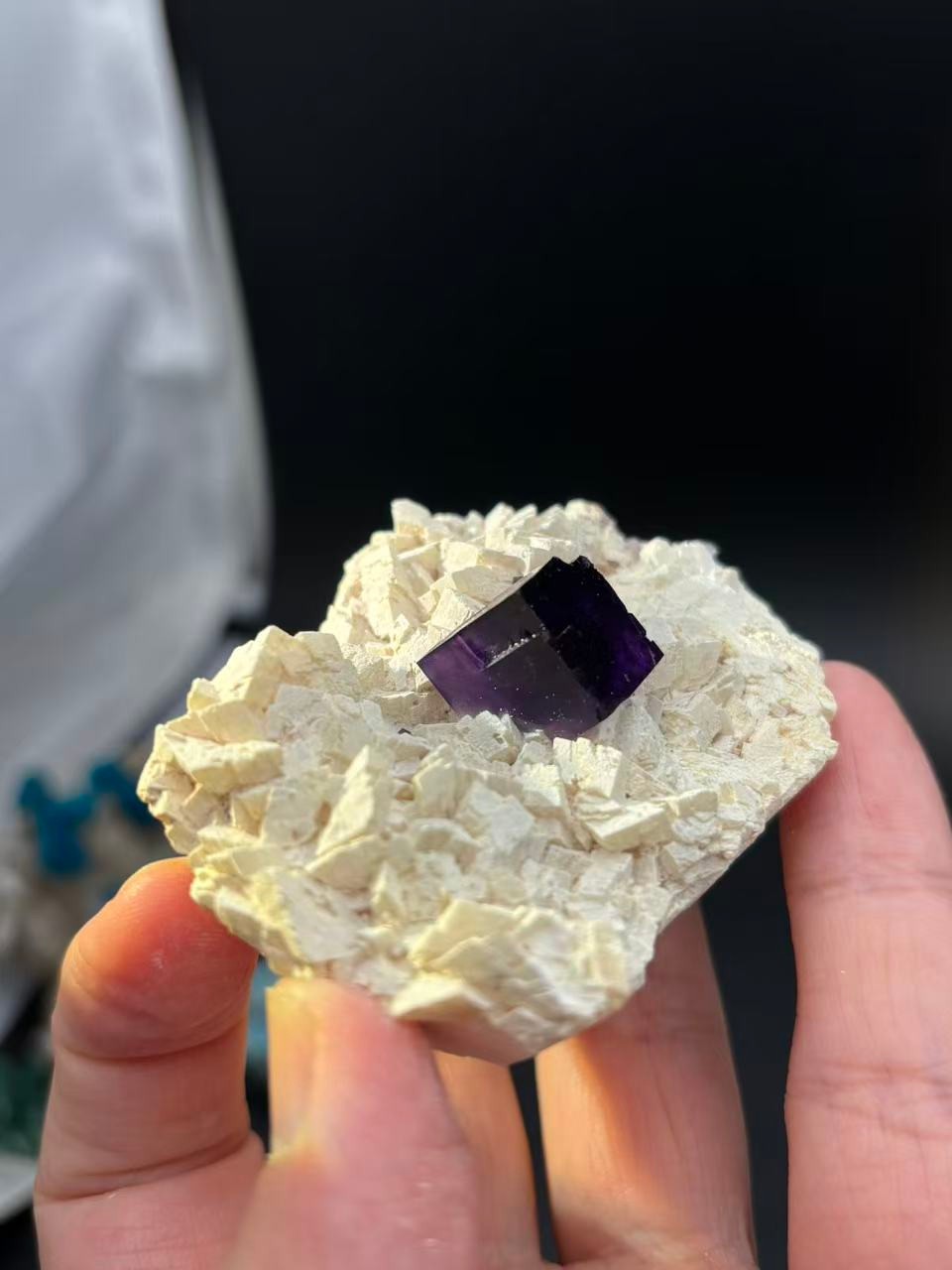 83g Fluorite From Aksu City Xijiang China