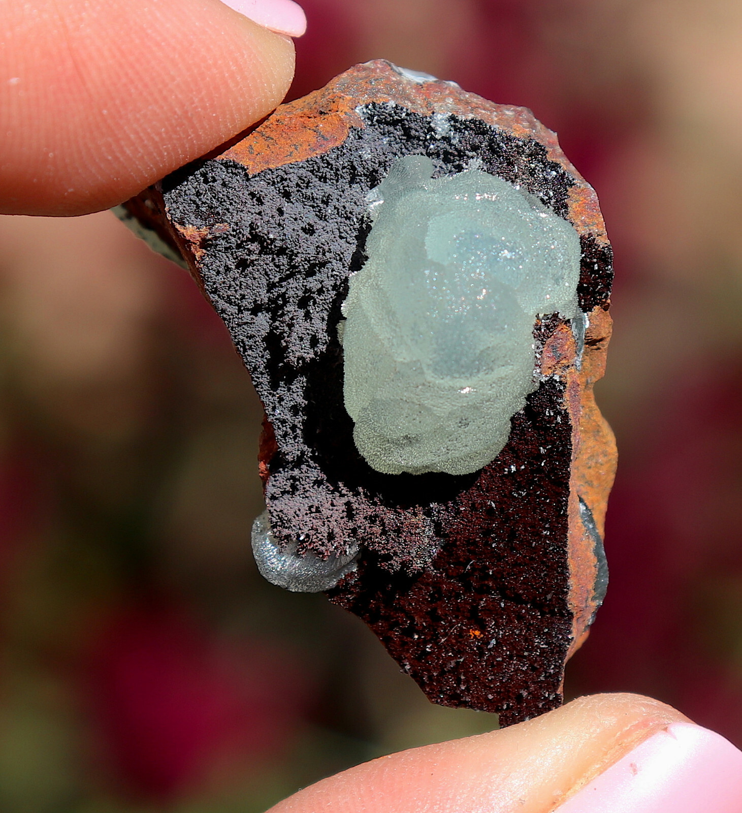 Smithsonite And Hemimorphite On Matrix From Mexico 3.7 Cm’s