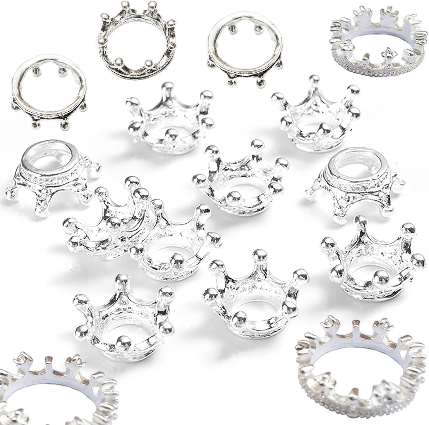 30Pcs Metal Crystal Sphere Display Stand, Mini Crystal Ball Stand for Sphere, Cr