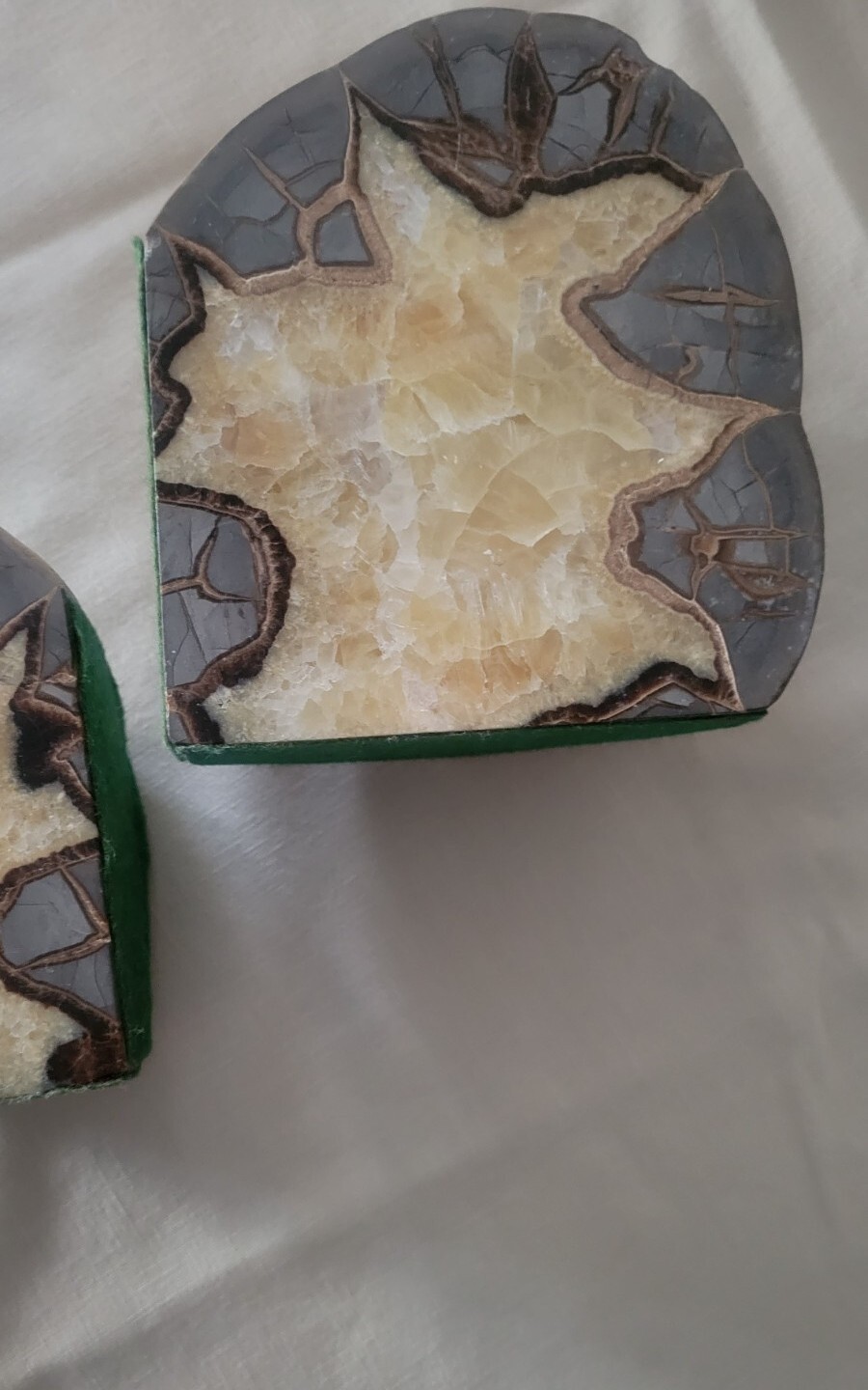 Septarian nodule LARGE Extra Fine MATCHED CUT.