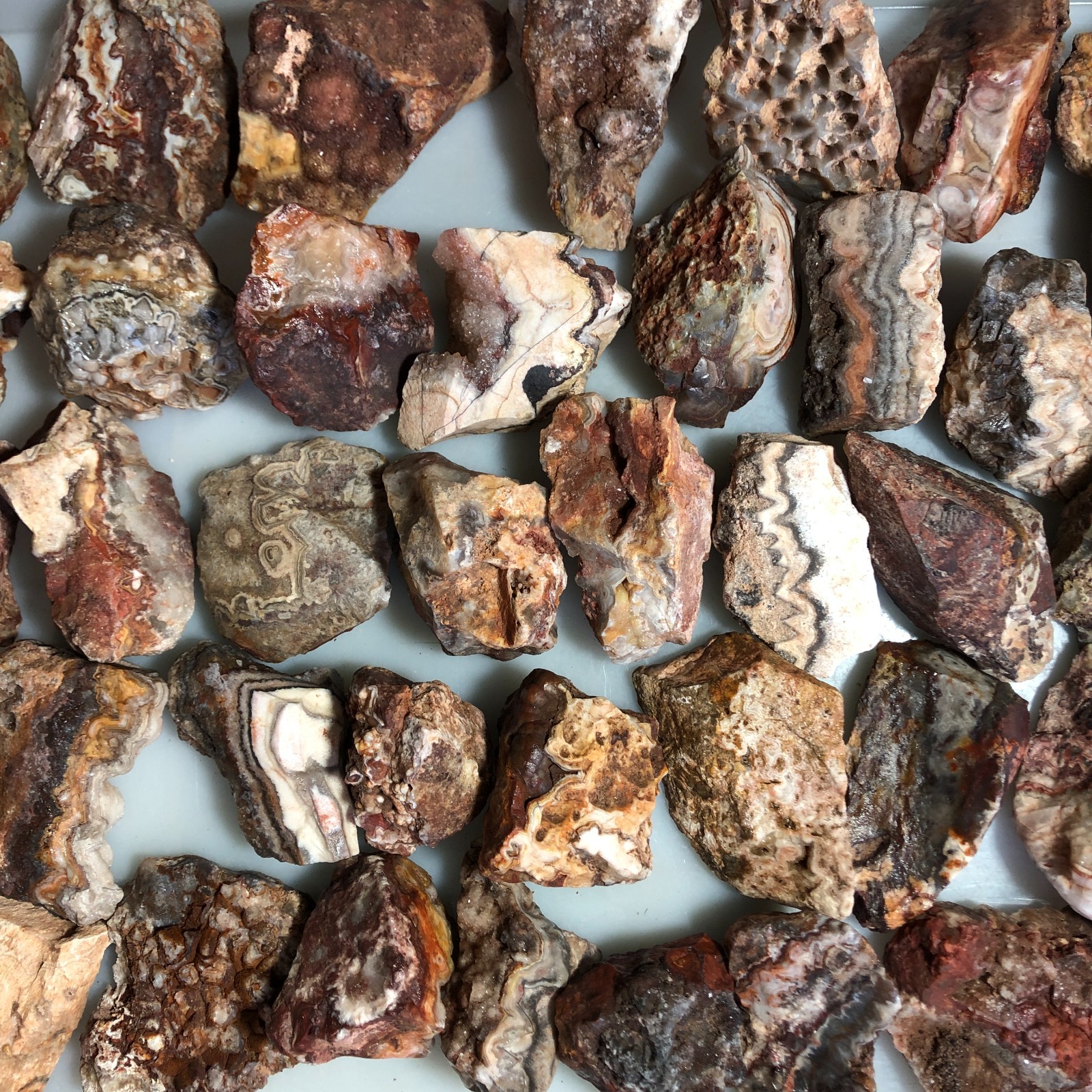 5kg wholesale Natural crazy Mexican agate Crystal gemstone rough original