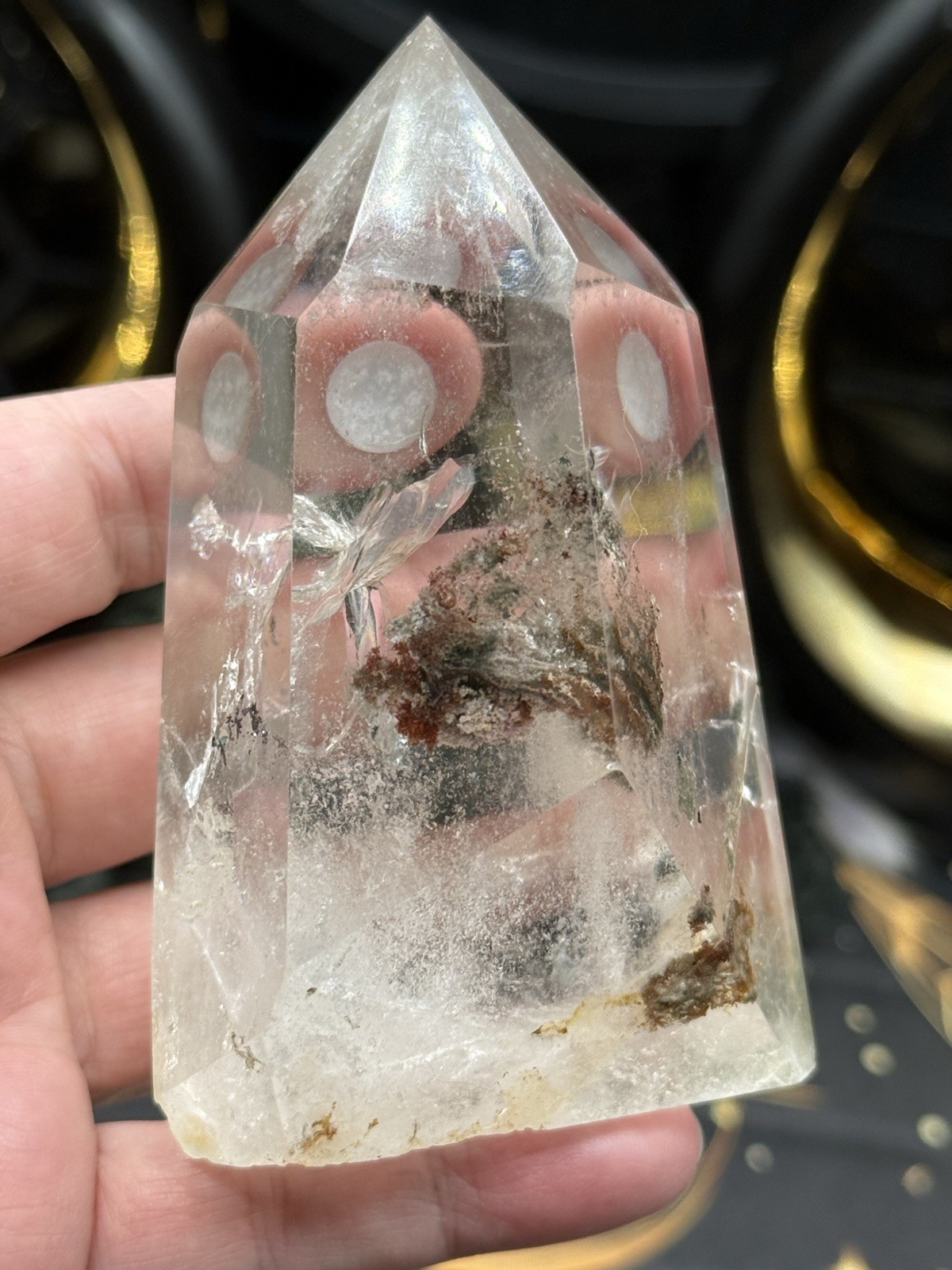 Natural Garden Quartz Lodolite Chunky Tower Freeforms Free ship & Gift