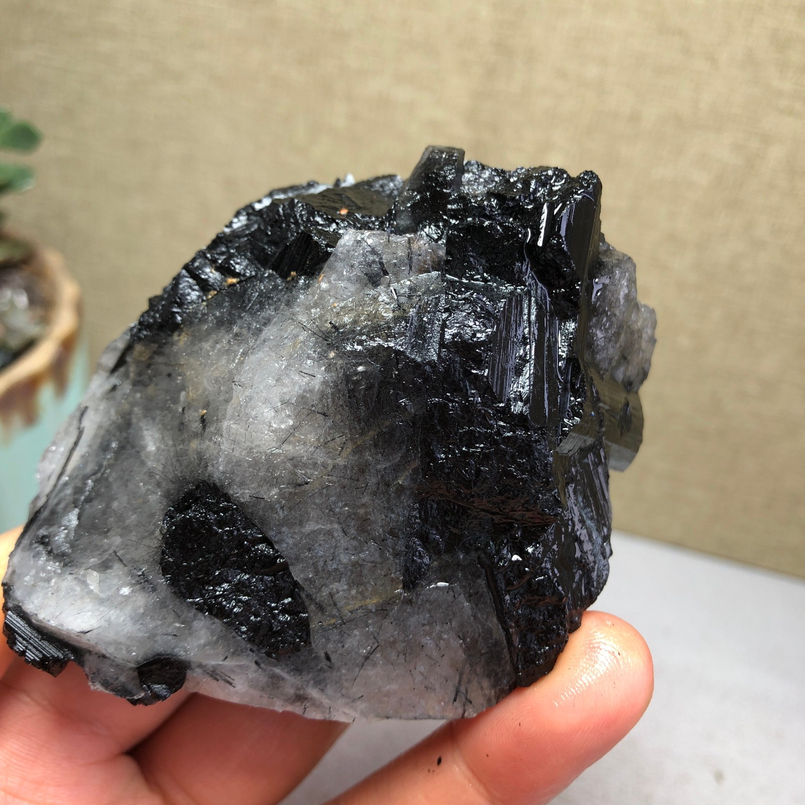 252g Natural tourmaline Crystal paragenesis gemstone original Specimen A4822
