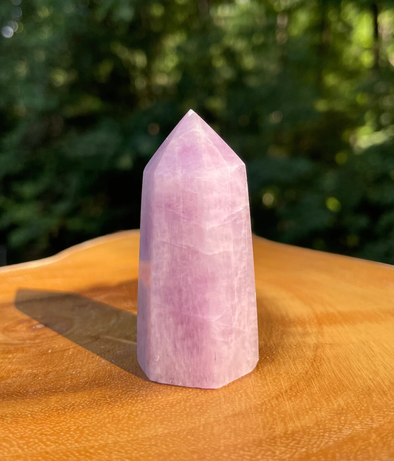 Awesome Lilac Purple Kunzite Point *Flashy *Stone of Emotion *Peace *Calmness