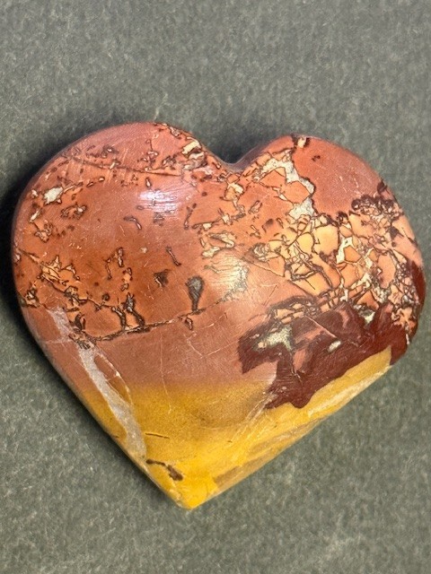 RARE & BEAUTIFUL: 1 5/8 ” MOOKAITE JASPER,MOROCCO.BOTH SIDES NICE!