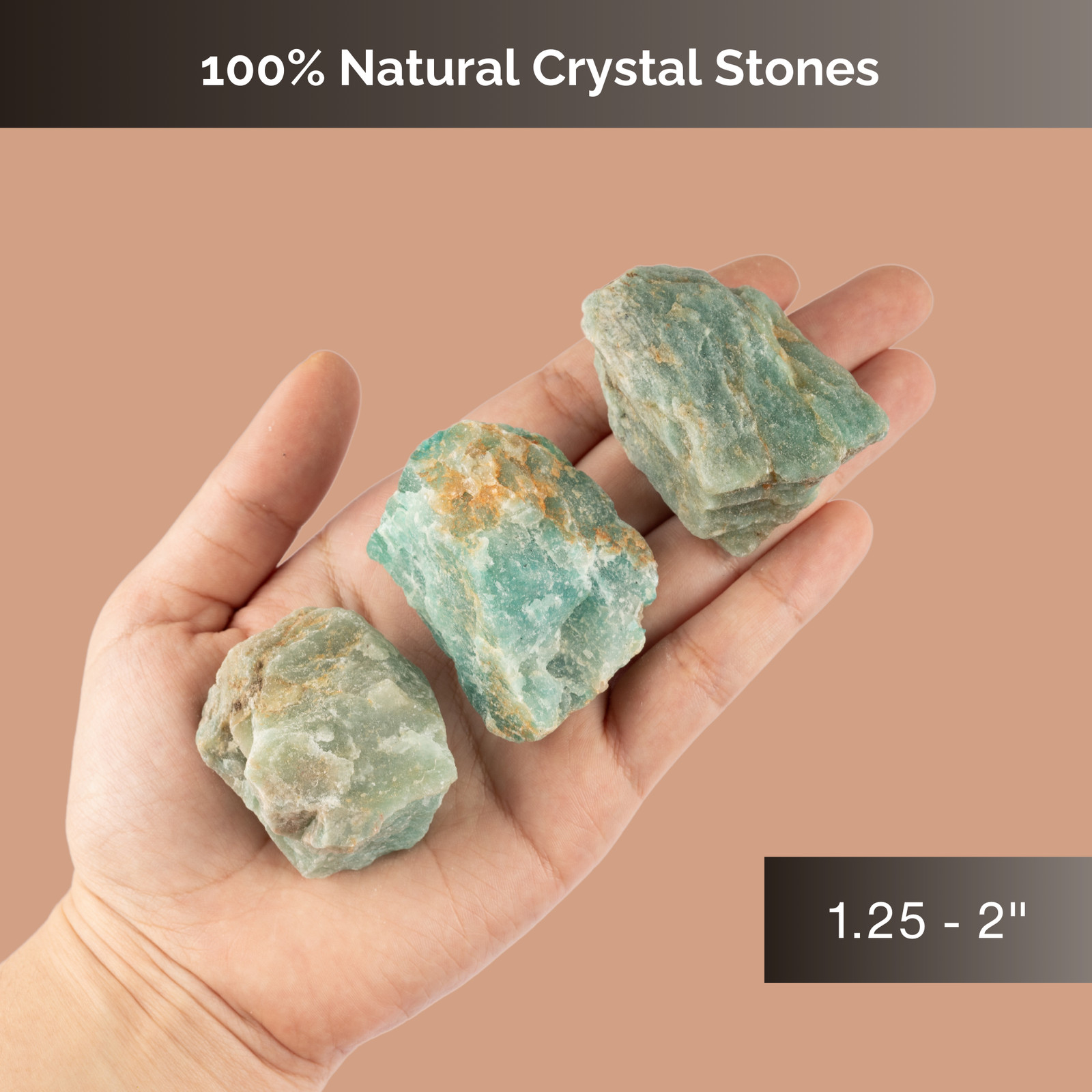 Amazonite Raw Crystal Stone – Healing Crystals and Stones for Meditation, Reiki,