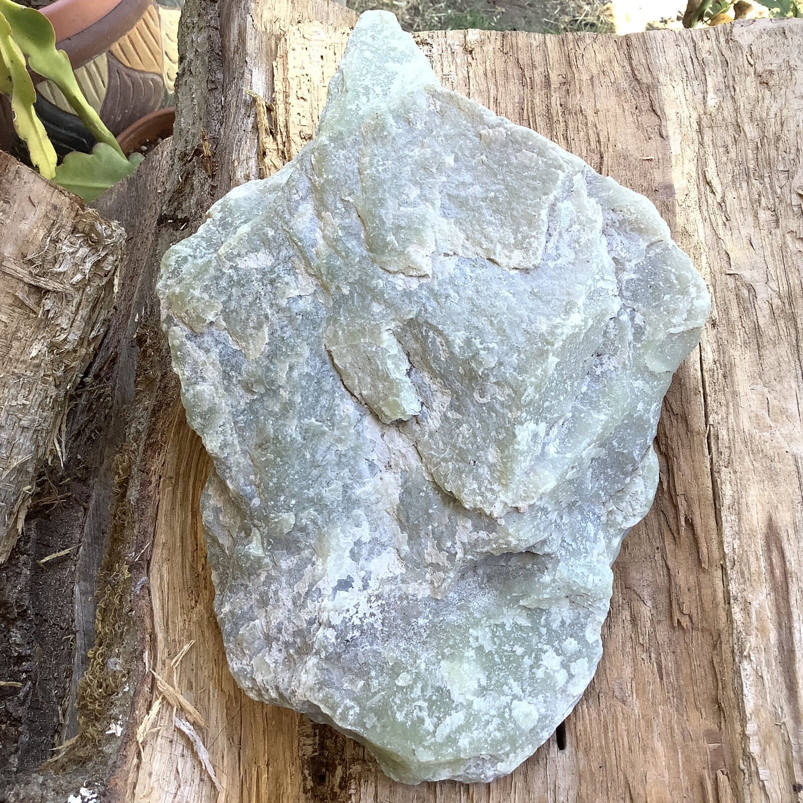 Siberian Nephrite Jade Ventifact Pistachio Green Jade Stone Vitim Siberia 2942g