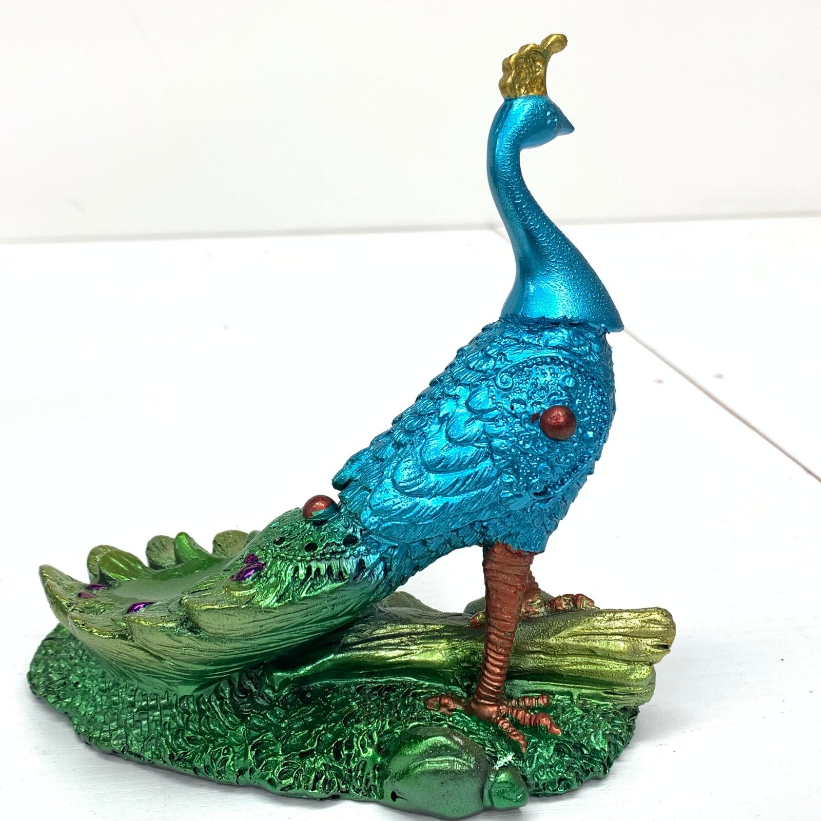 peacock Sphere Resin Holder Stand Base Crystal Ball stand C5