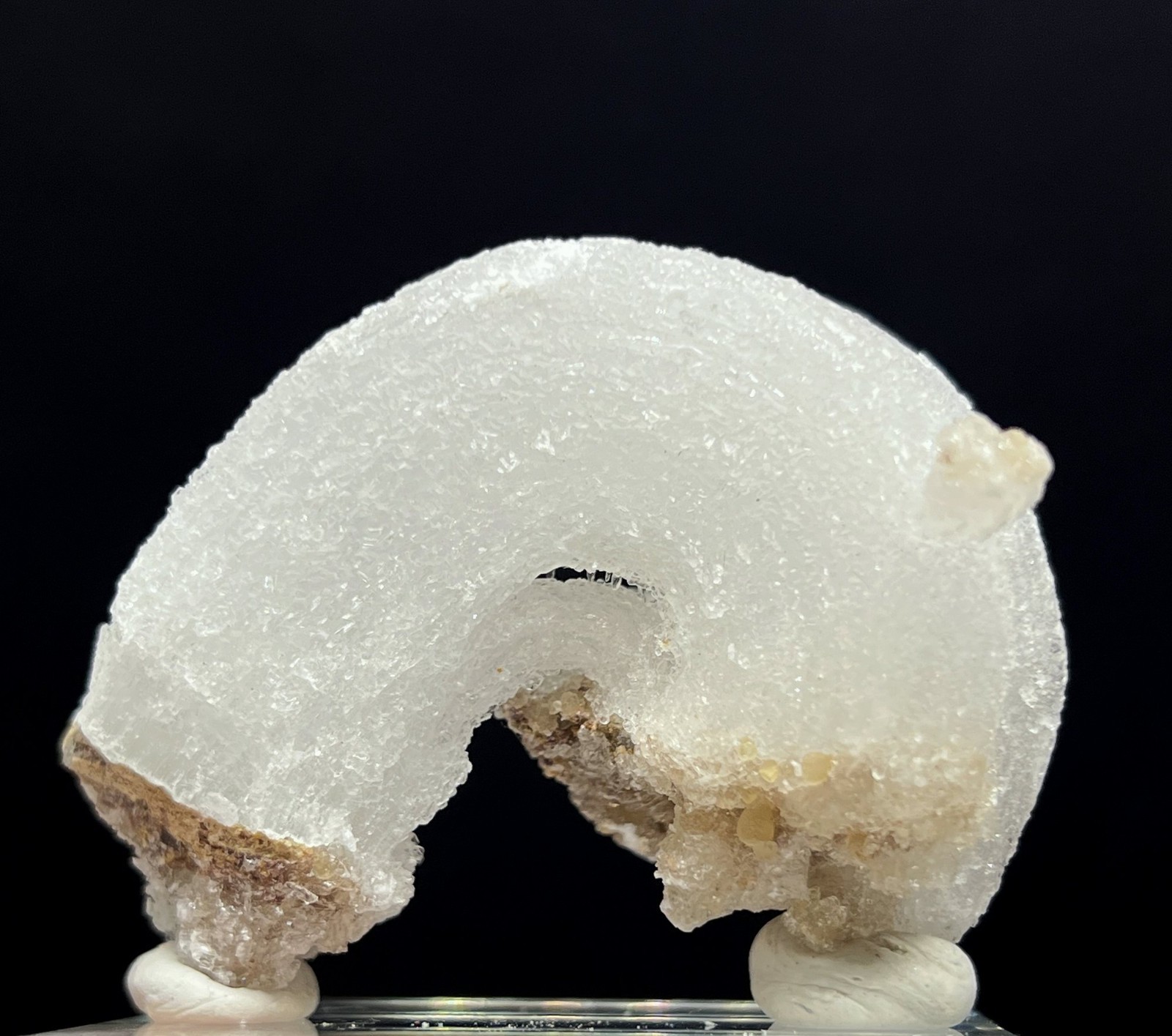 60mm 41g ‘Ram’s Horn’ shape Selenite (Gypsum), Natural Mineral Specimen