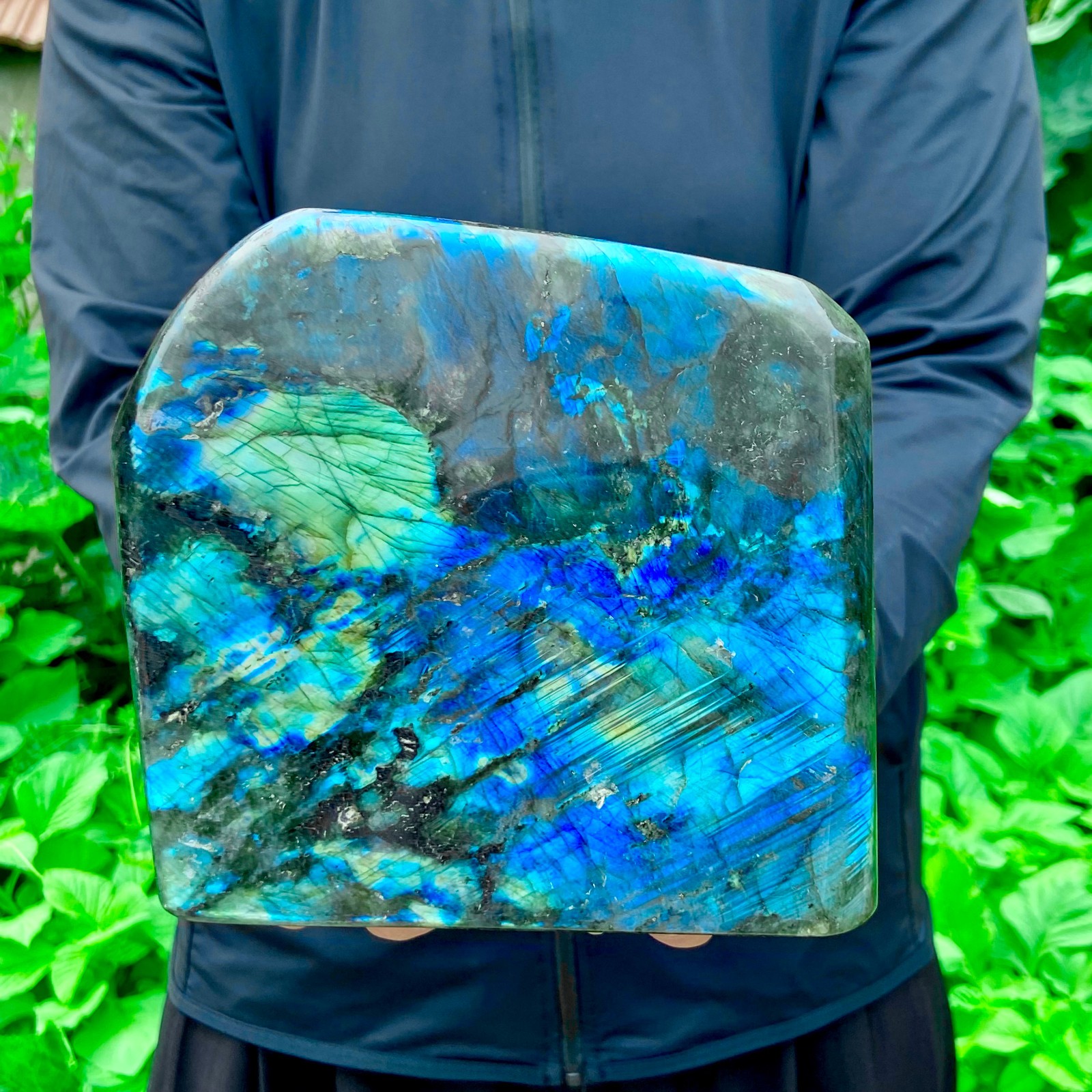 6.2LB Natural Gorgeous Labradorite QuartzCrystal Stone Specimen Healing