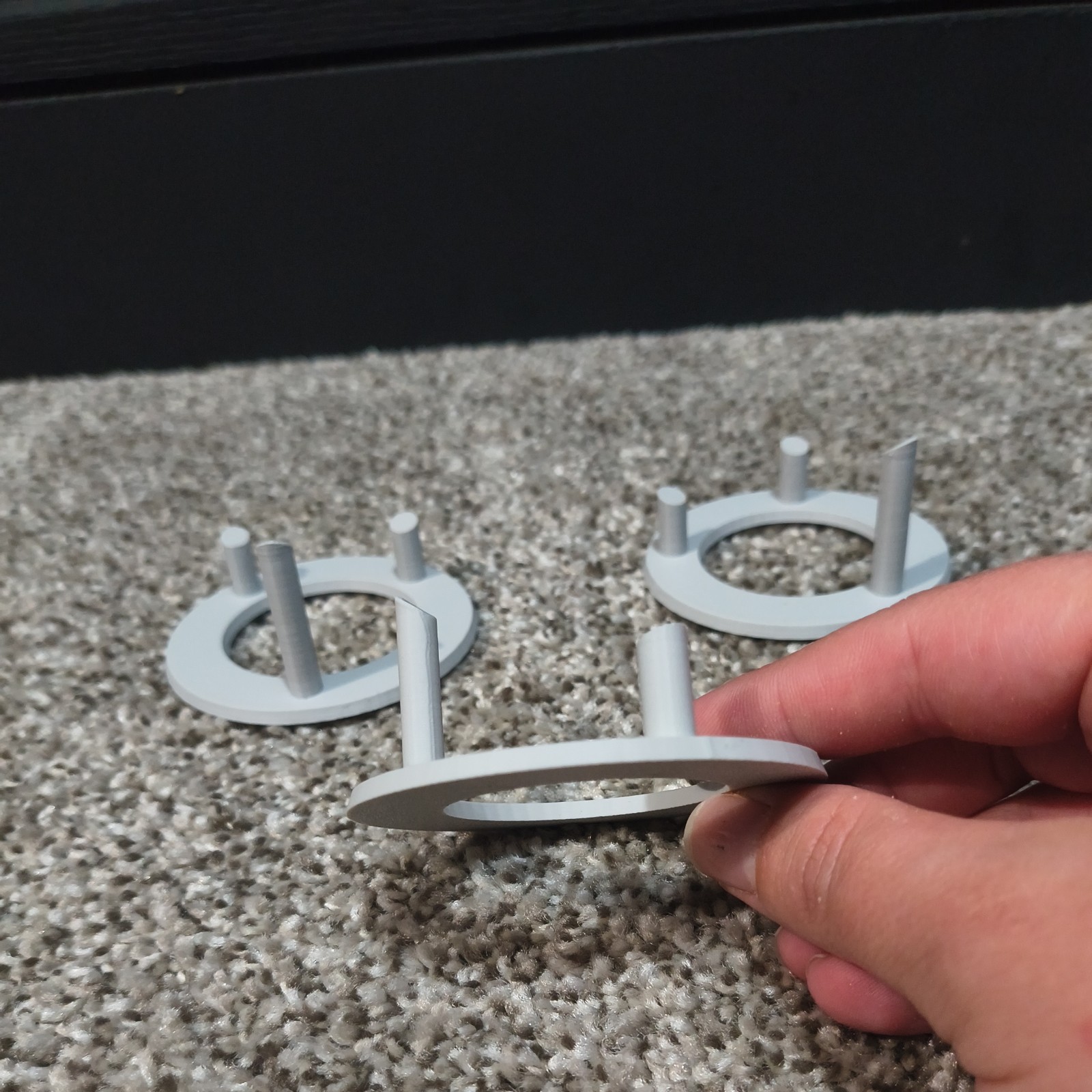 Geode Crystal Display Stand Set of 3 ring holder 3D Printed