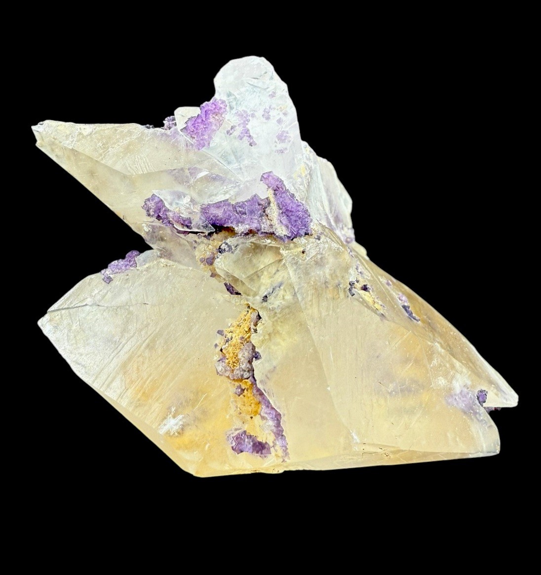 Fluorite & Calcite Xls: Faircloth Vein, Mundy’s Landing, Woodford, Kentucky 🇺🇸