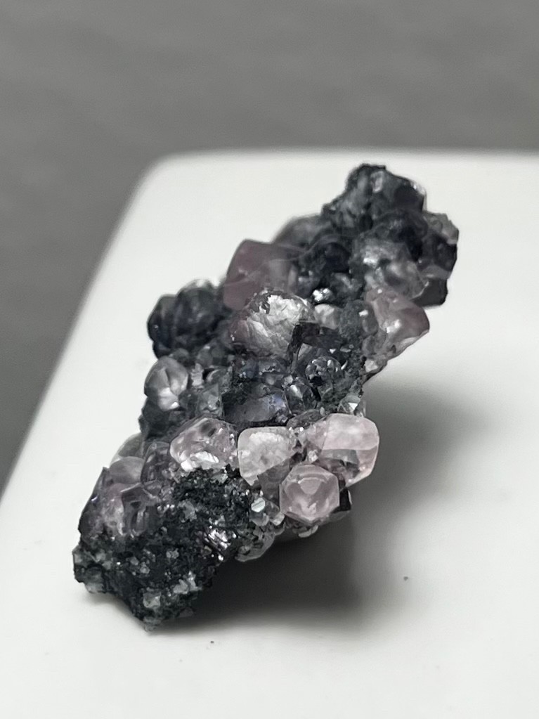 Pink smithsonite on matrix from tsumeb