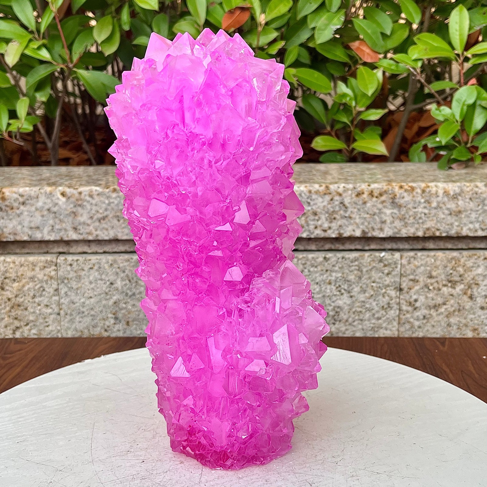 6.87LB Restoration of high-quality pink crystal cluster columnar mineral sampl