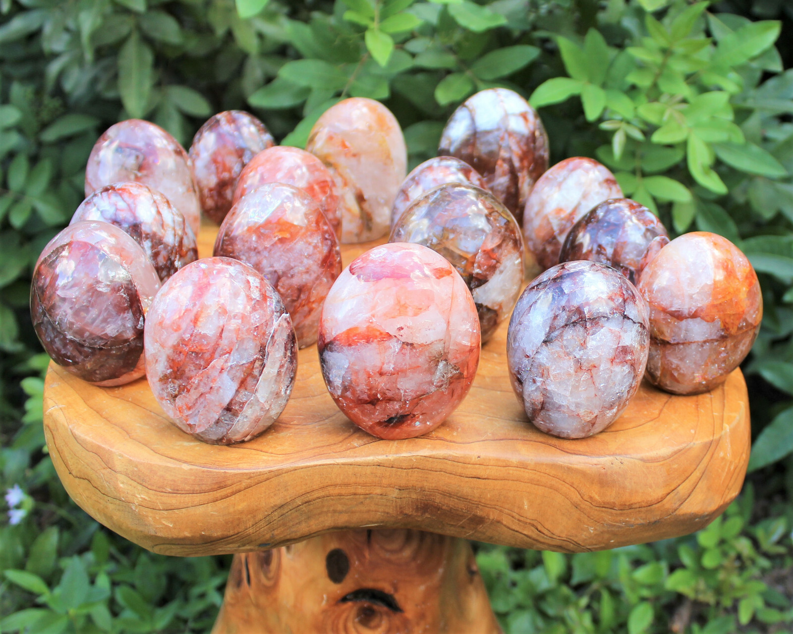 Hematoid Quartz Freeform – Free Standing Display Specimens, Polished Fire Quartz