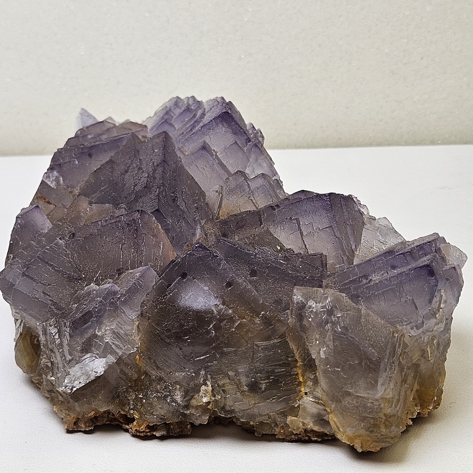 Huge Natural Purpleish Blue Cubic Fluorite Specimen 815G Phantoms U.S Seller