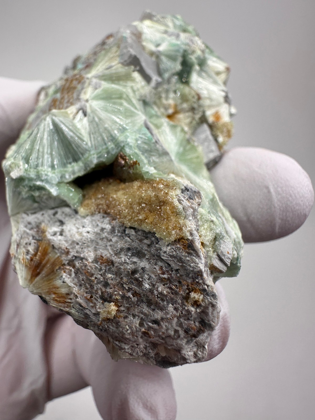 Beautiful Large RARE GREEN Wavellite Specimen from Arkansas