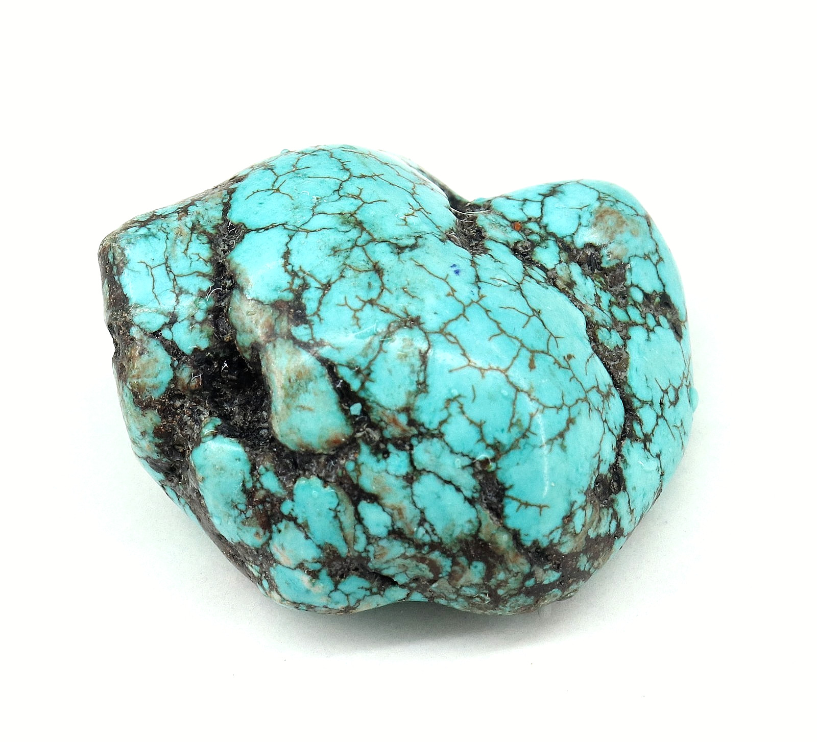 Natural Sky Blue Turquoise Tumble Certified Loose Gemstone Rough 133 Ct