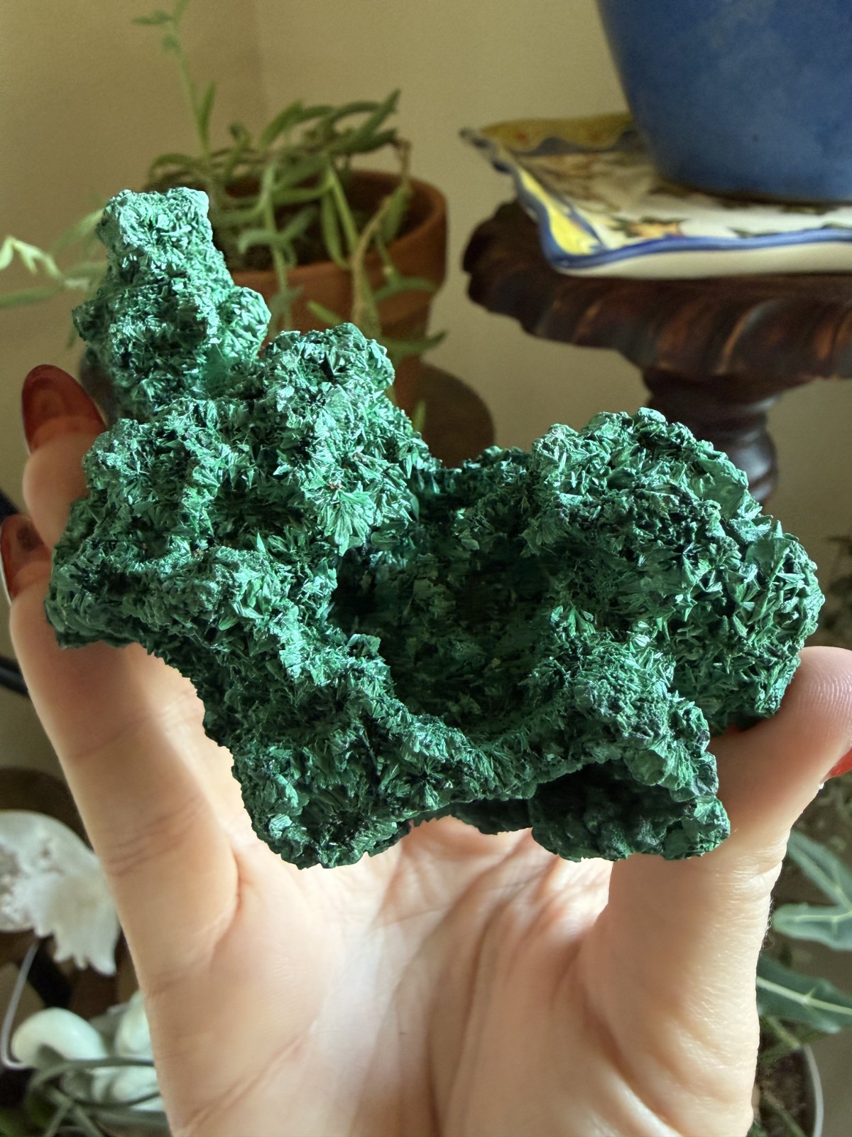 Malachite Crystal Specimen (Floating, No Matrix) – 5.68 oz