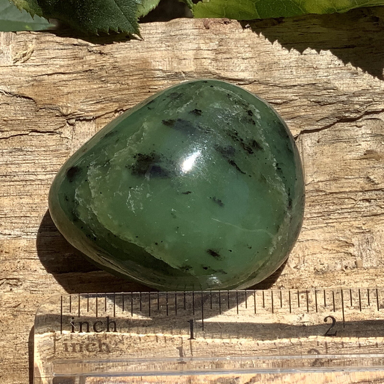 Siberian Jade Pebble Green Nephrite Jade Stone Polish Sayan Mountain Siberia #8