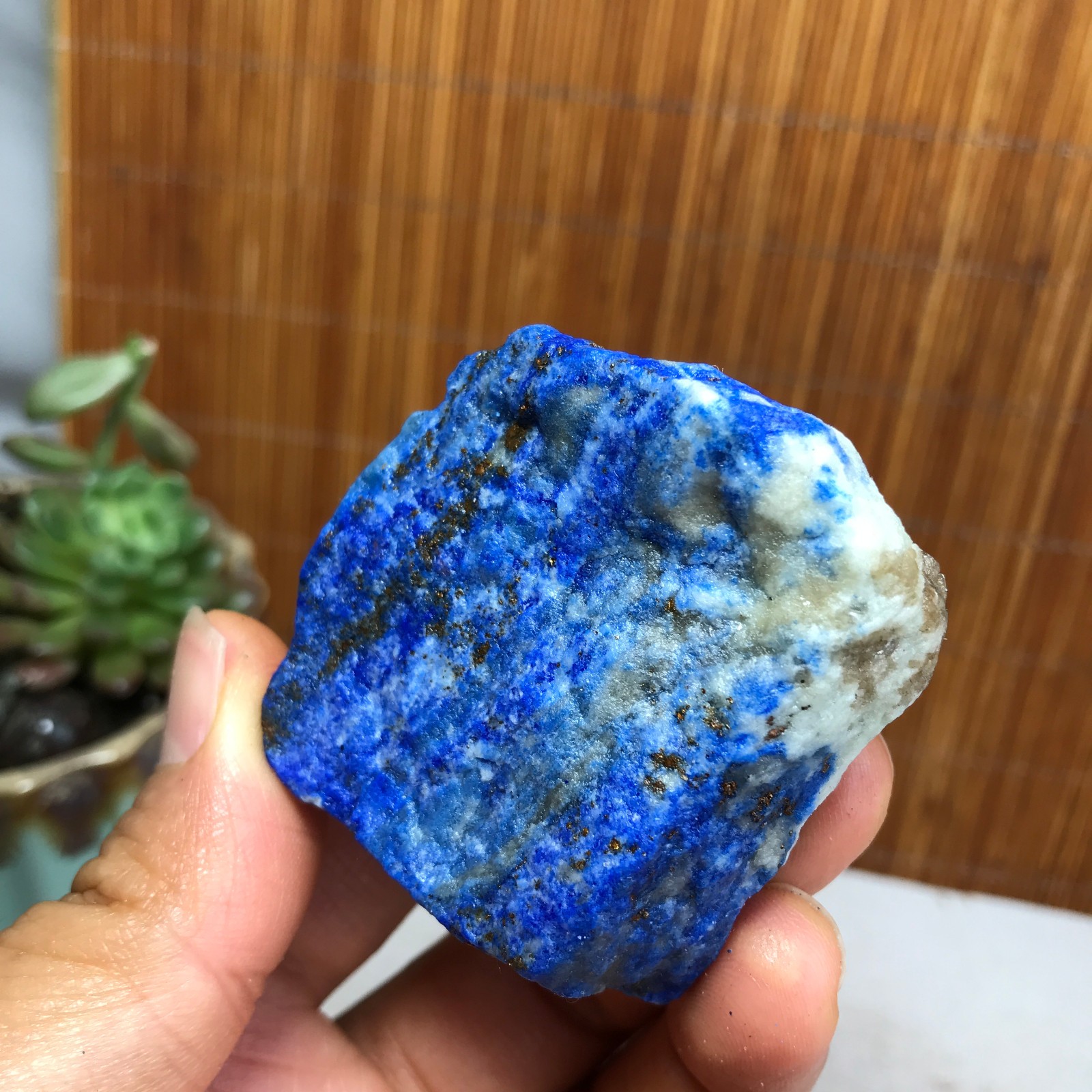 90g Natural lapis lazuli Crystal gemstone Rough Mineral Specimen healing A5475