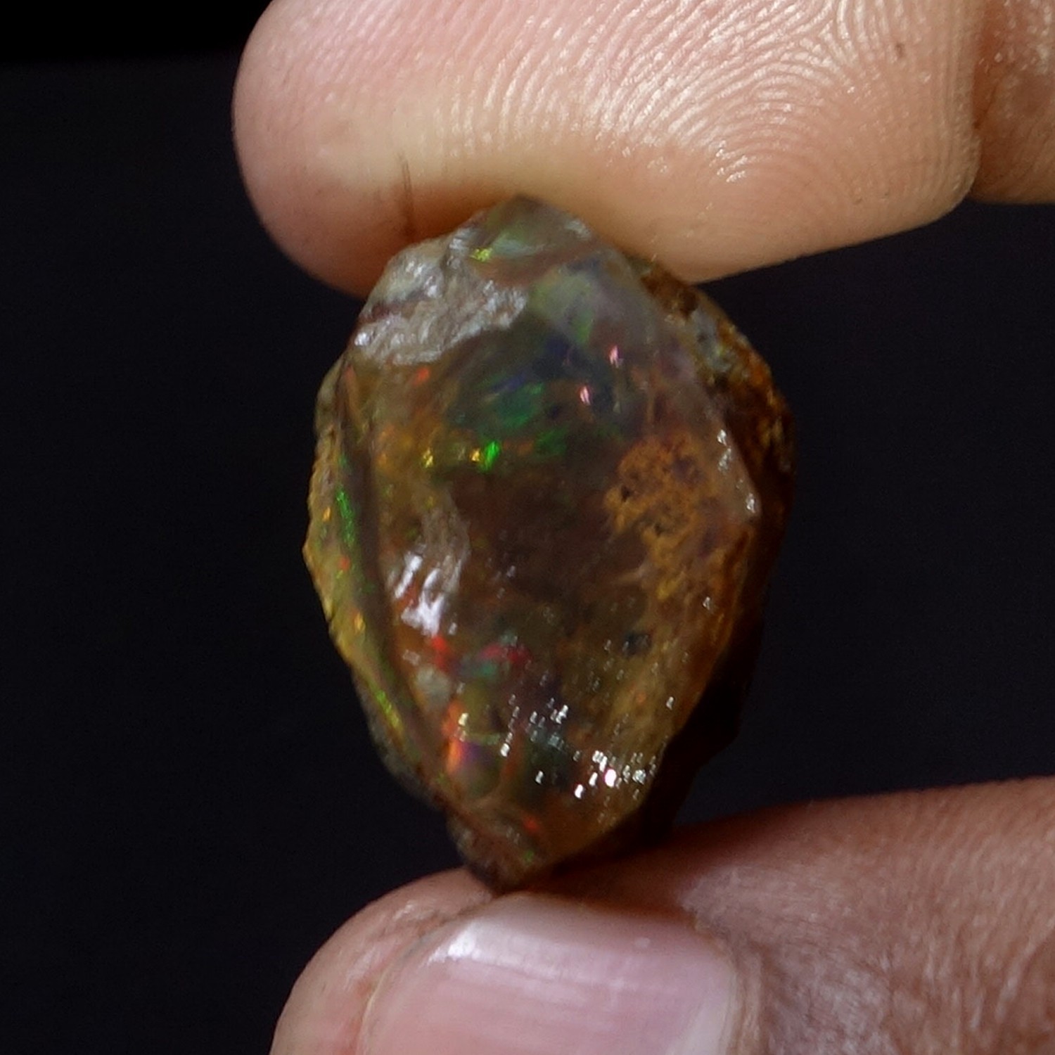 Opal Natural Ethiopian Loose Rough Raw Opal Gemstone Multi Fire Oil Rough 25 CT