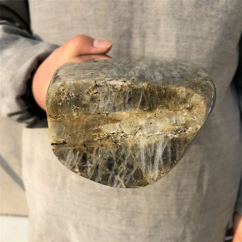 2.49kg Natural Labradorite Quartz Crystal Spectrolite Mineral Reiki healing