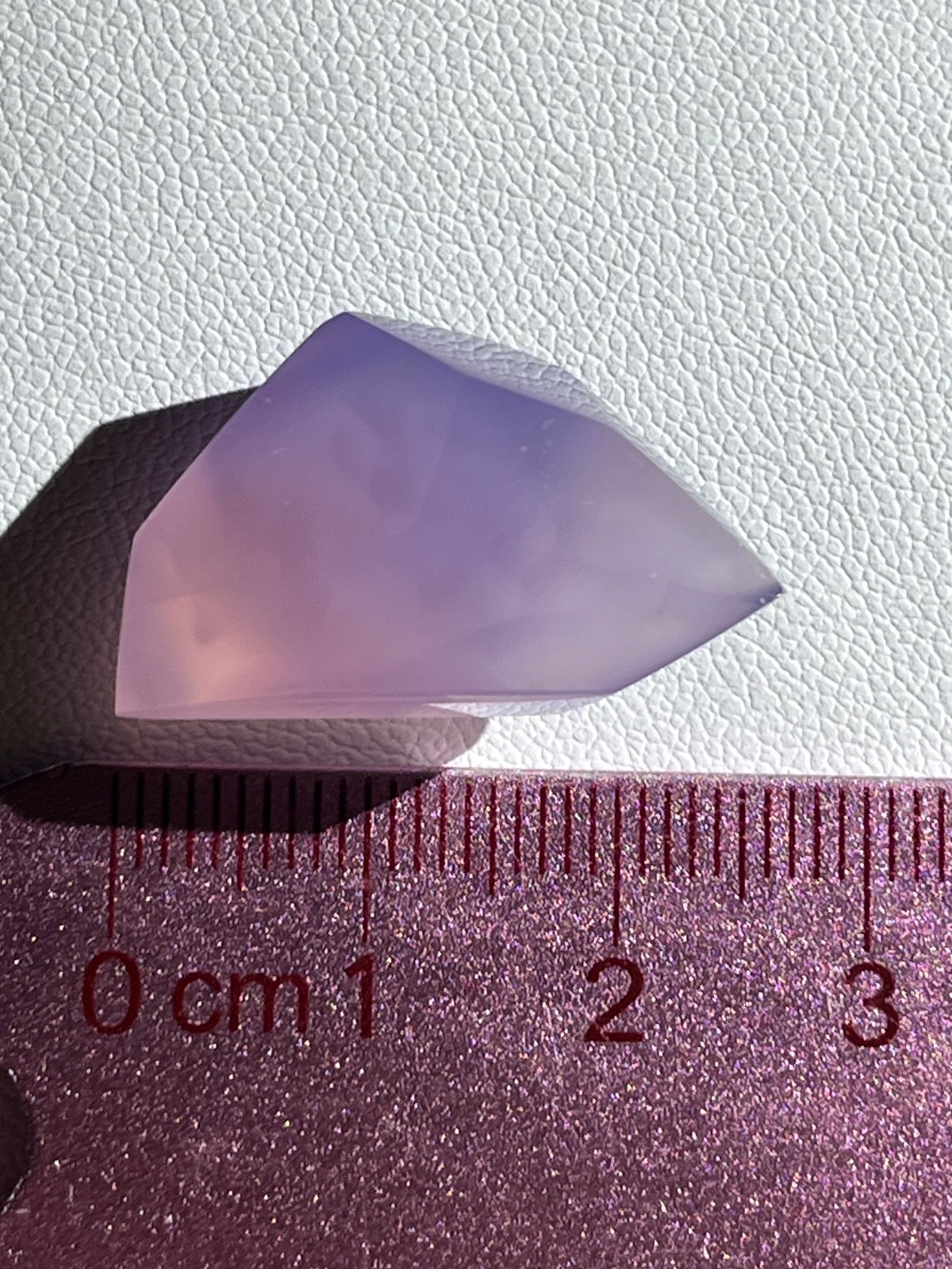 Purple chalcedony 27.05 ct One of Kind Geometric Pendant. Origin : Indonesia.