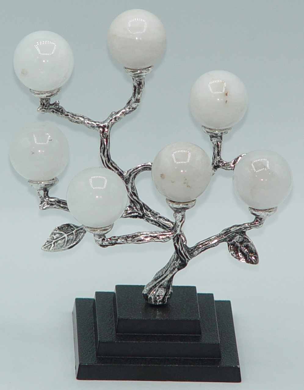 Metal Crystal Sphere Display Tree Stand • 5/ 7/9 Cup Branch Holder Mini Sphere