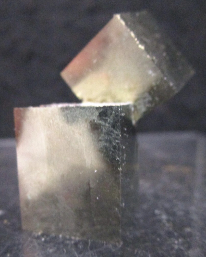 Super Awesome Pair of Intergrown Pyrite Crystal Cubes- Navajun Rioja, Spain 2