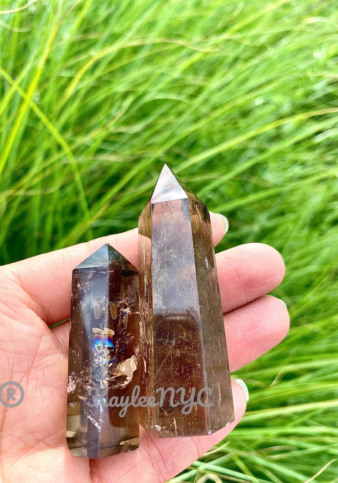 Wholesale Lot 1 Lb Natural Smoky Quartz Obelisk Tower Point Crystal Energy