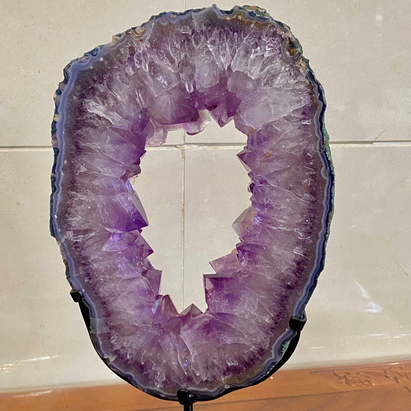 9.36LB Natural amethyst cave flake quartz crystal mineral specimen