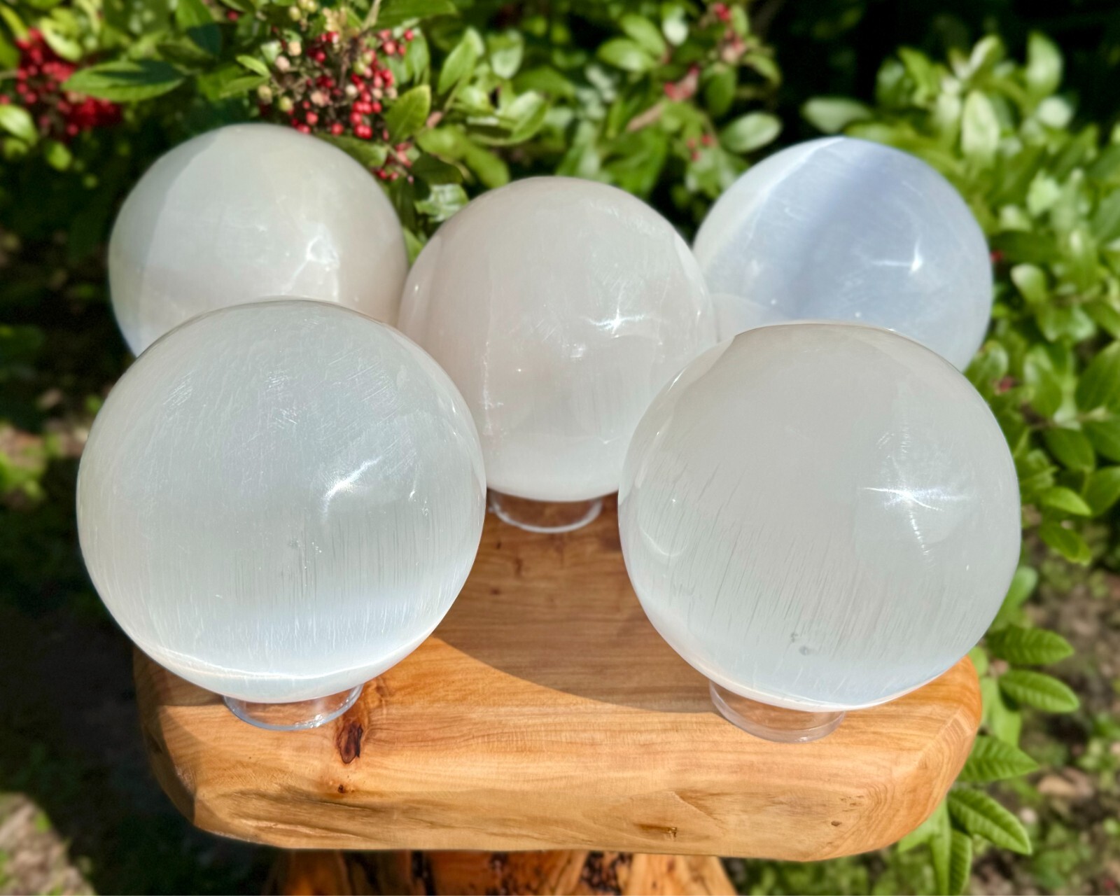 JUMBO 5″ Selenite Crystal Spheres (Crystal Ball, Selenite Ball, Selenite Sphere)