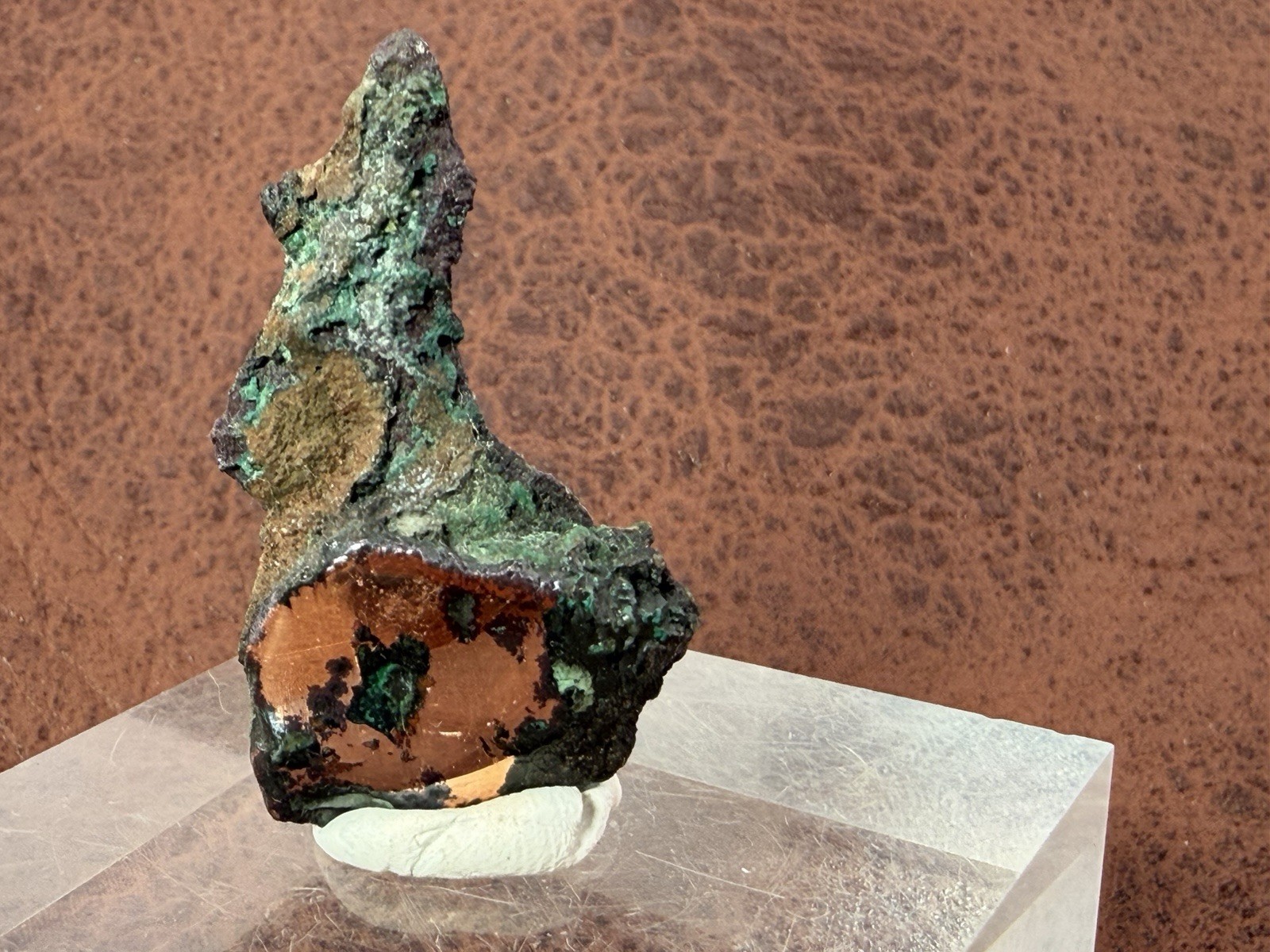 Natural Oxidized Green Glacial Float Copper with Buffed Finish, Michigan 16.1 g