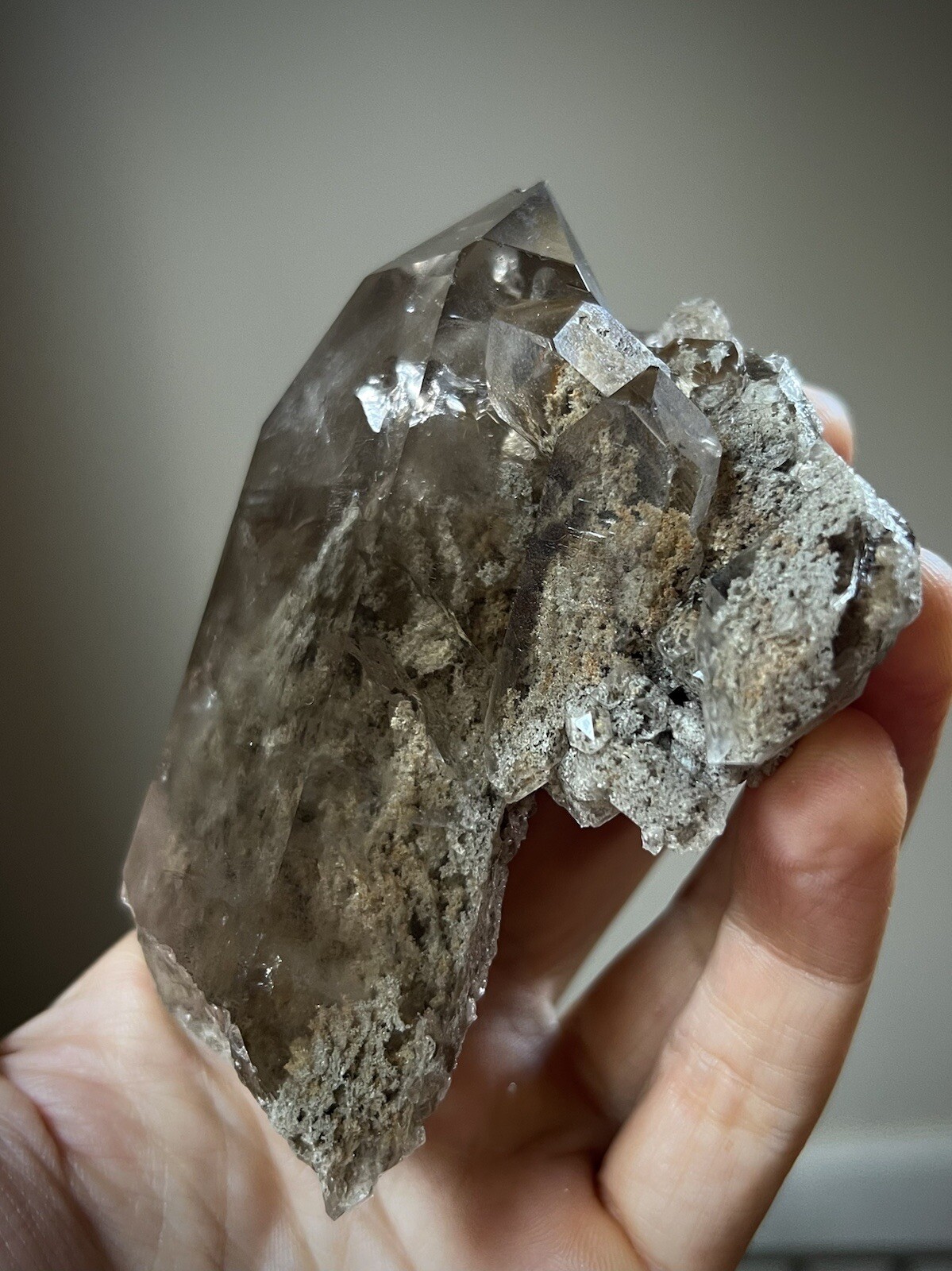 Lodolite Quartz Crystal Inclusion Quartz Natural Smoky Quartz Garden Quartz Braz