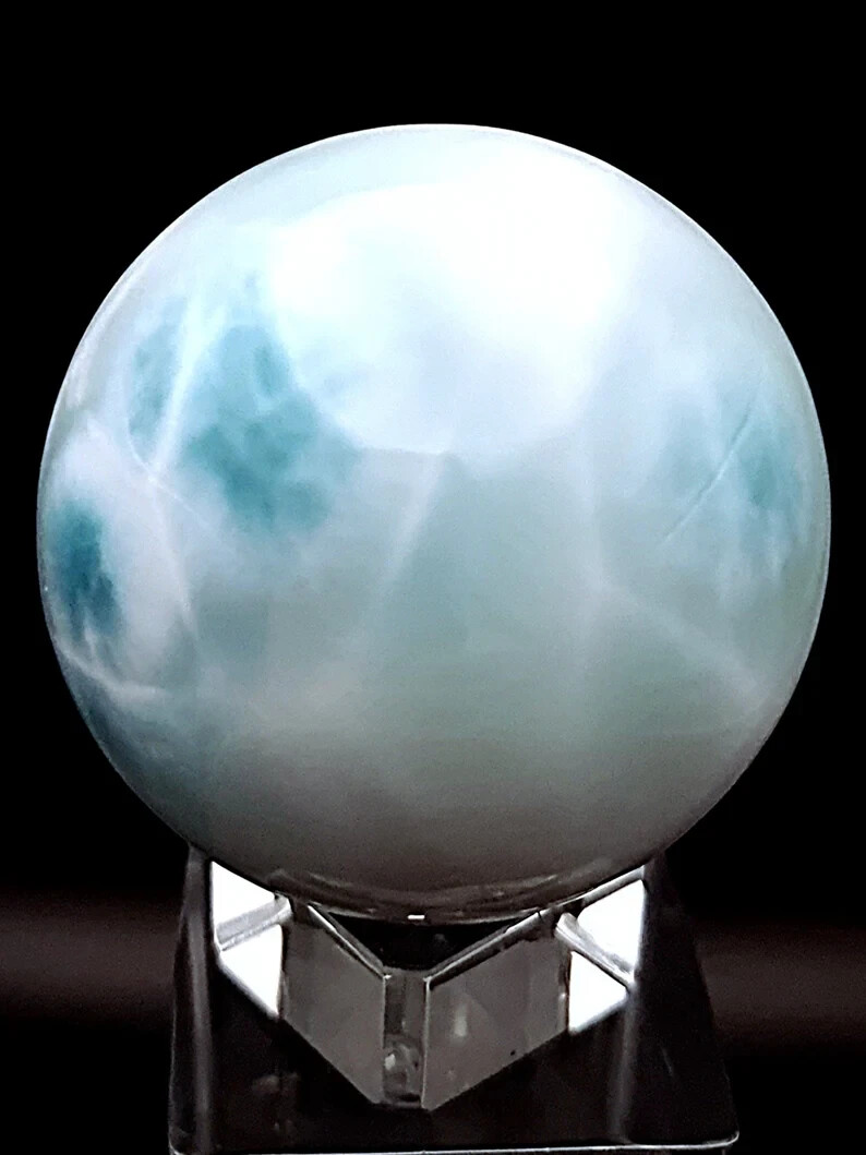 DOMINICAN REPUBLIC LARGE LARIMAR SPHERE 52MM RARE