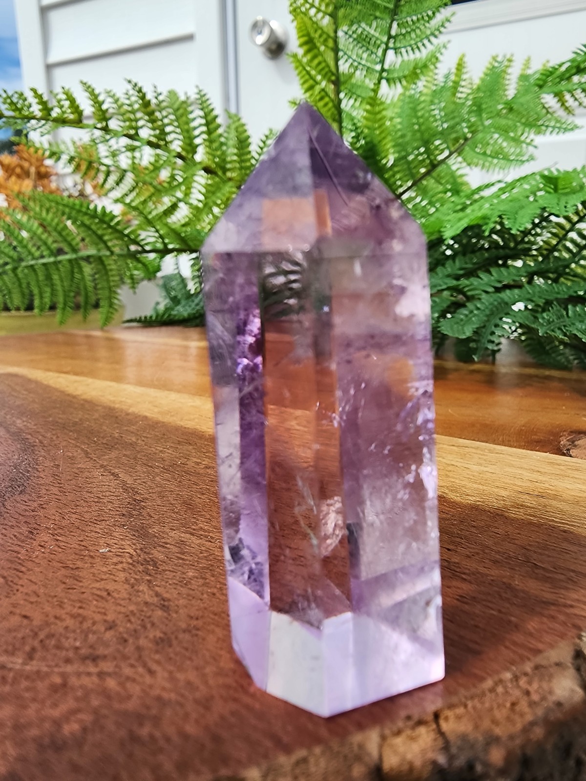 30 grams Amethyst Tower Reiki Healing Point 1-7/8″ Tall