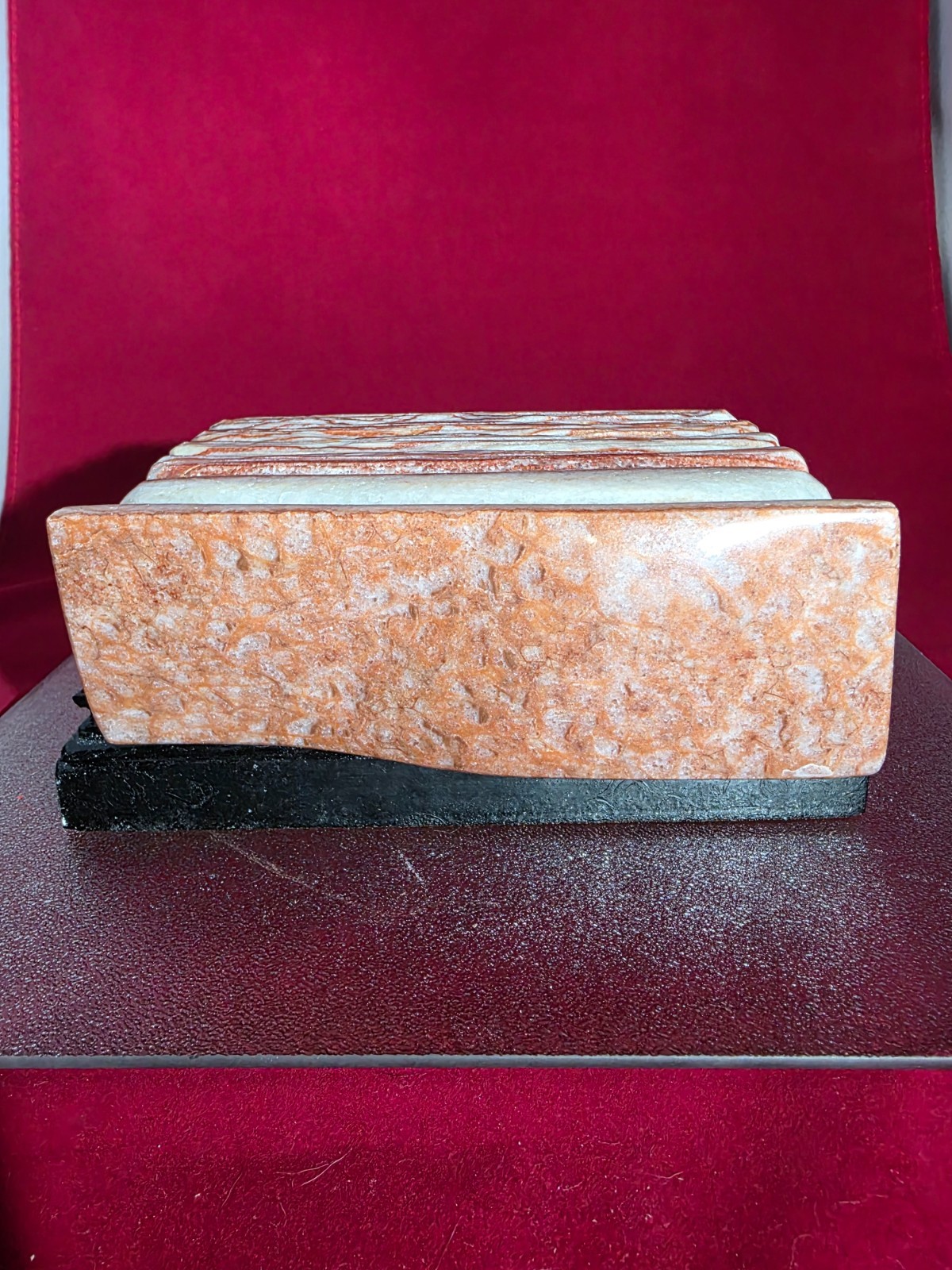 9.44 Lb Pork Stone Meat Specimen Crystal Rough w/Holder Display Reiki Healing