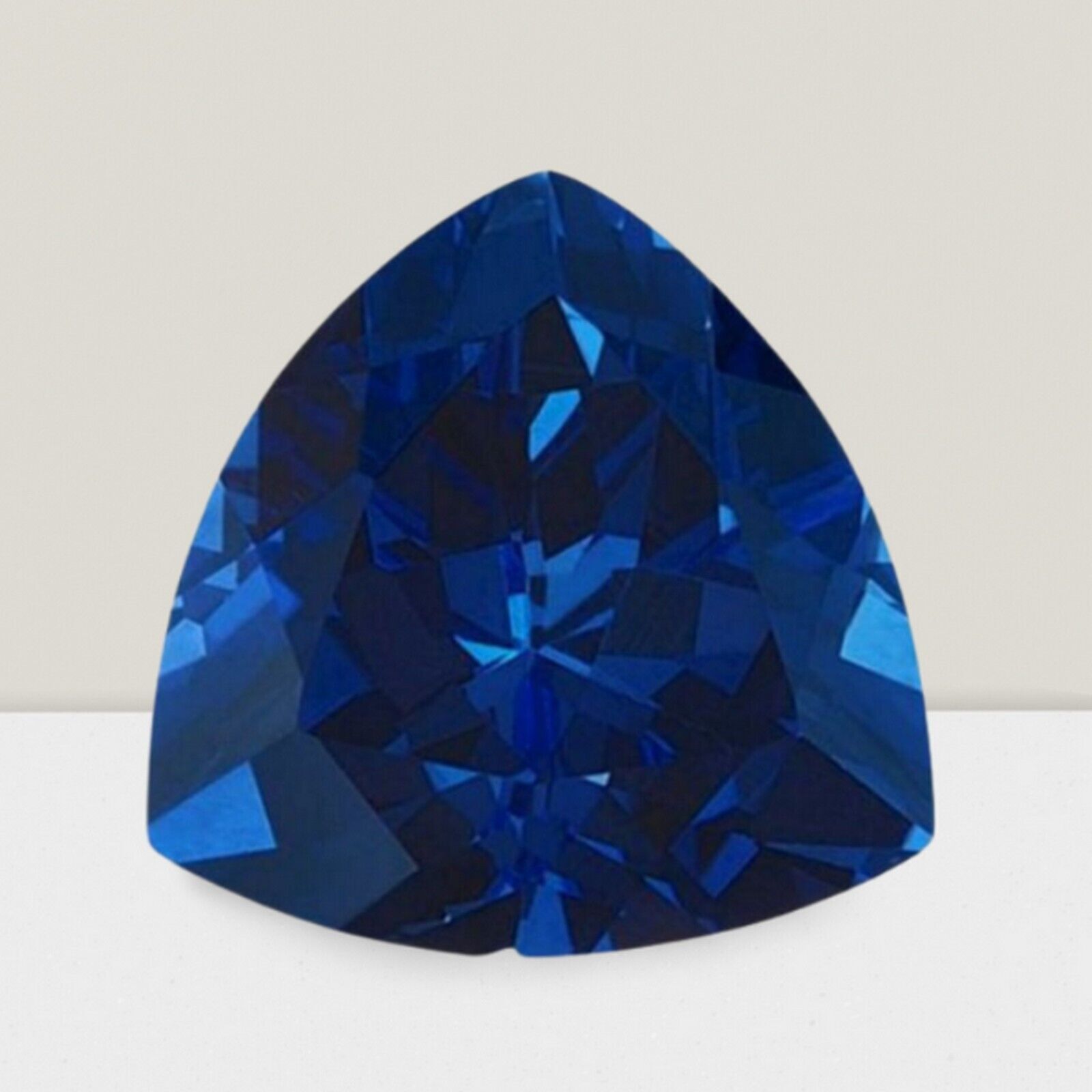 Blue Sapphire Trillion Cut Gemstone 1.20 Cts – 8 mm Lustrous Loose Gem