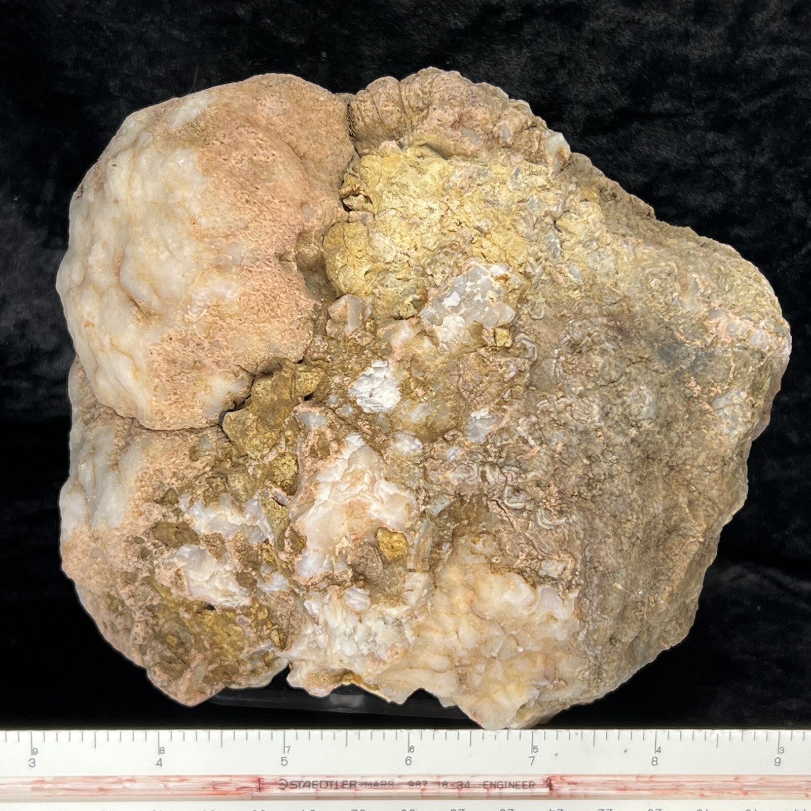 6” Red Uncut Geode Lapidary Rough Unopened Quartz Agate Chalcedony Crystal 5.2Lb