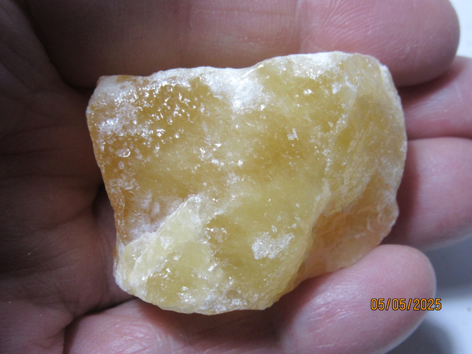 Orange Calcite Rough 1 5/8″ Mineral Collectible OCRMC-1s