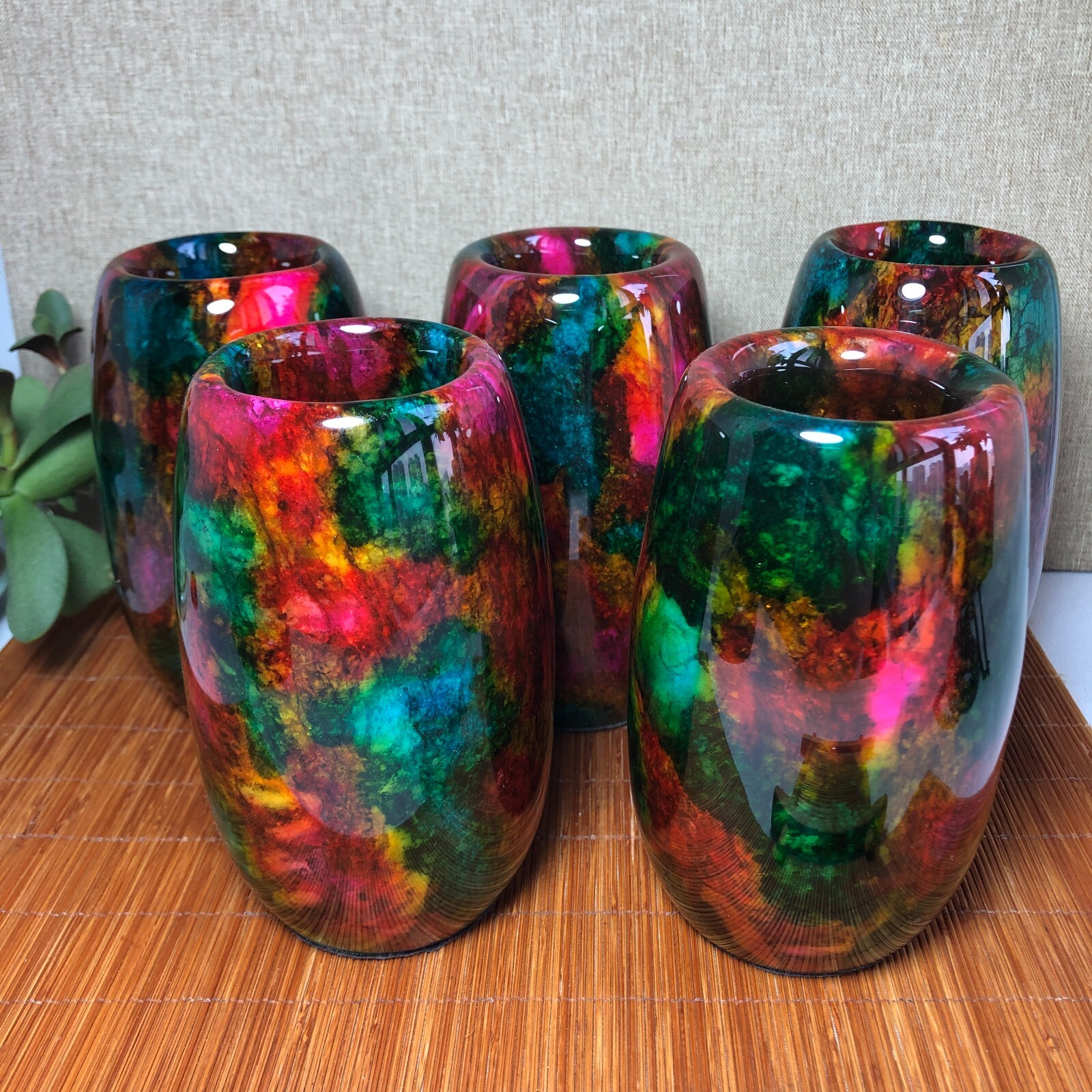 1Pcs Natural “Seven Colors Jade” vase specimen -Taiwan China 1kg 130mm