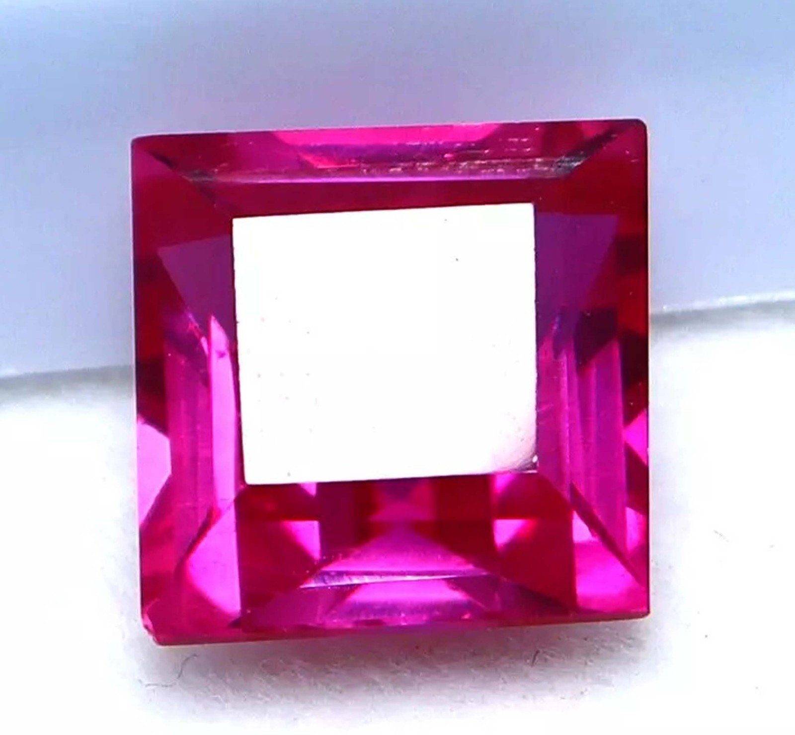 Authentic 16.00 Ct Natural Pink Ruby Princess Loose Gemstone IGL Certified 5DOX